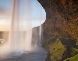 Wasserfall Felsen Gischt Klippe