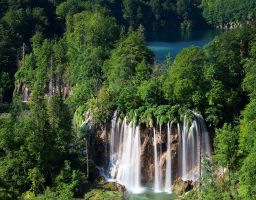 See Wasserfall Wald Land der fallenden Seen