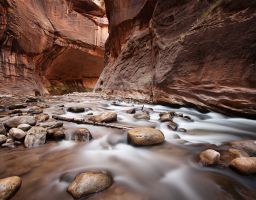 Fluss Schlucht Canyon Sandstein Fels