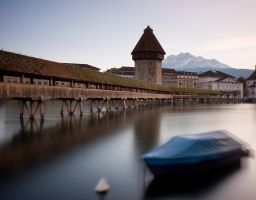 Stadt Brücke Turm Wasser Boot