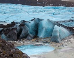 Gletscher Svínafellsjökull Eis