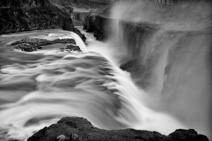 Wasserfall Fels Fluss Gischt