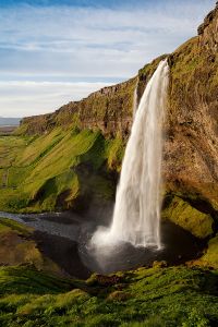 Wasserfall Fluss Fels Berg Gischt