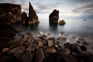 Berg Fels Stein Strand Meer Küste