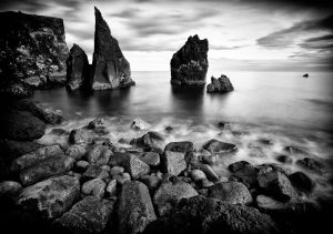 Berg Fels Stein Strand Meer Küste