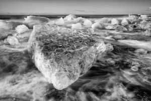 Eis Meer Strand Gletscher Küste Brandung
