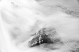 Wasserfall Gischt Fels Fluss