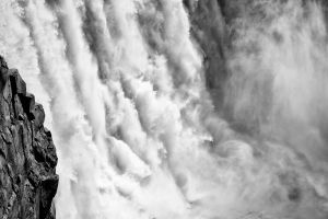 Wasserfall Gischt Fels Fluss