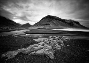 Berg Fels Stein Strand Meer Küste
