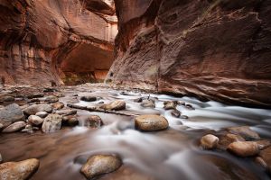 Fluss Schlucht Canyon Sandstein Fels