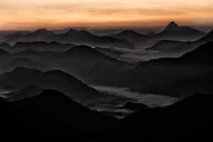 Berg Grat Sonnenaufgang