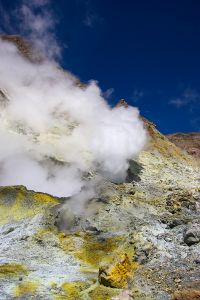 Rauch Vulkan Mineralien Schwefel