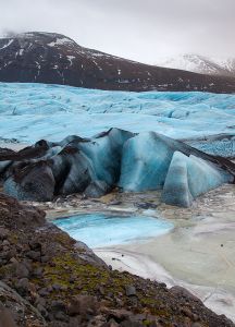 Gletscher Svínafellsjökull Eis