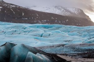 Gletscher Svínafellsjökull Eis