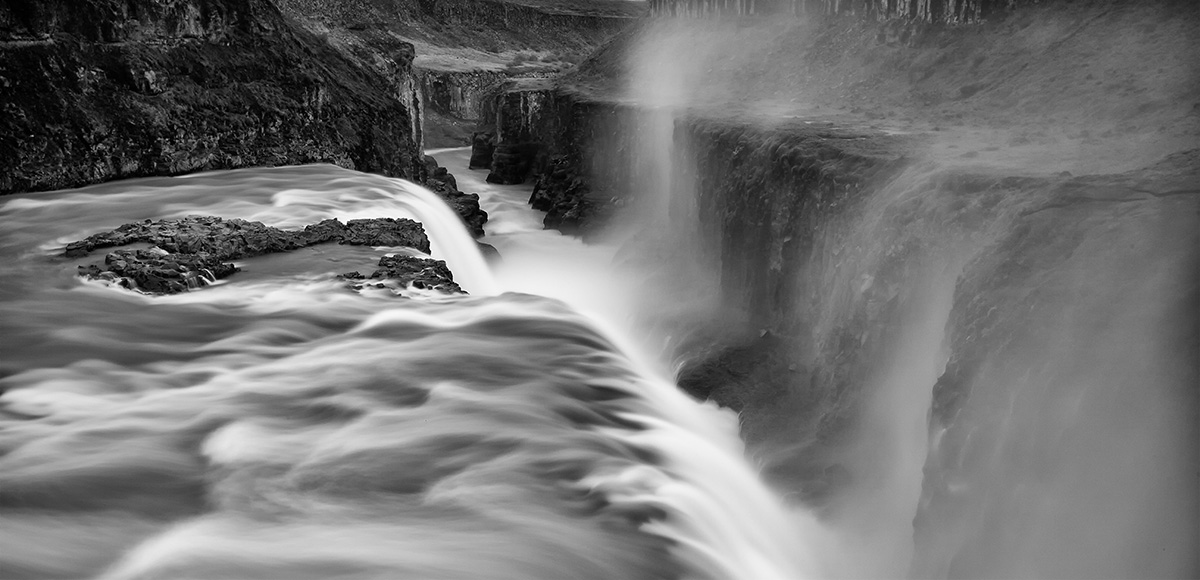 Wasserfall Island Gullfoss Fluss